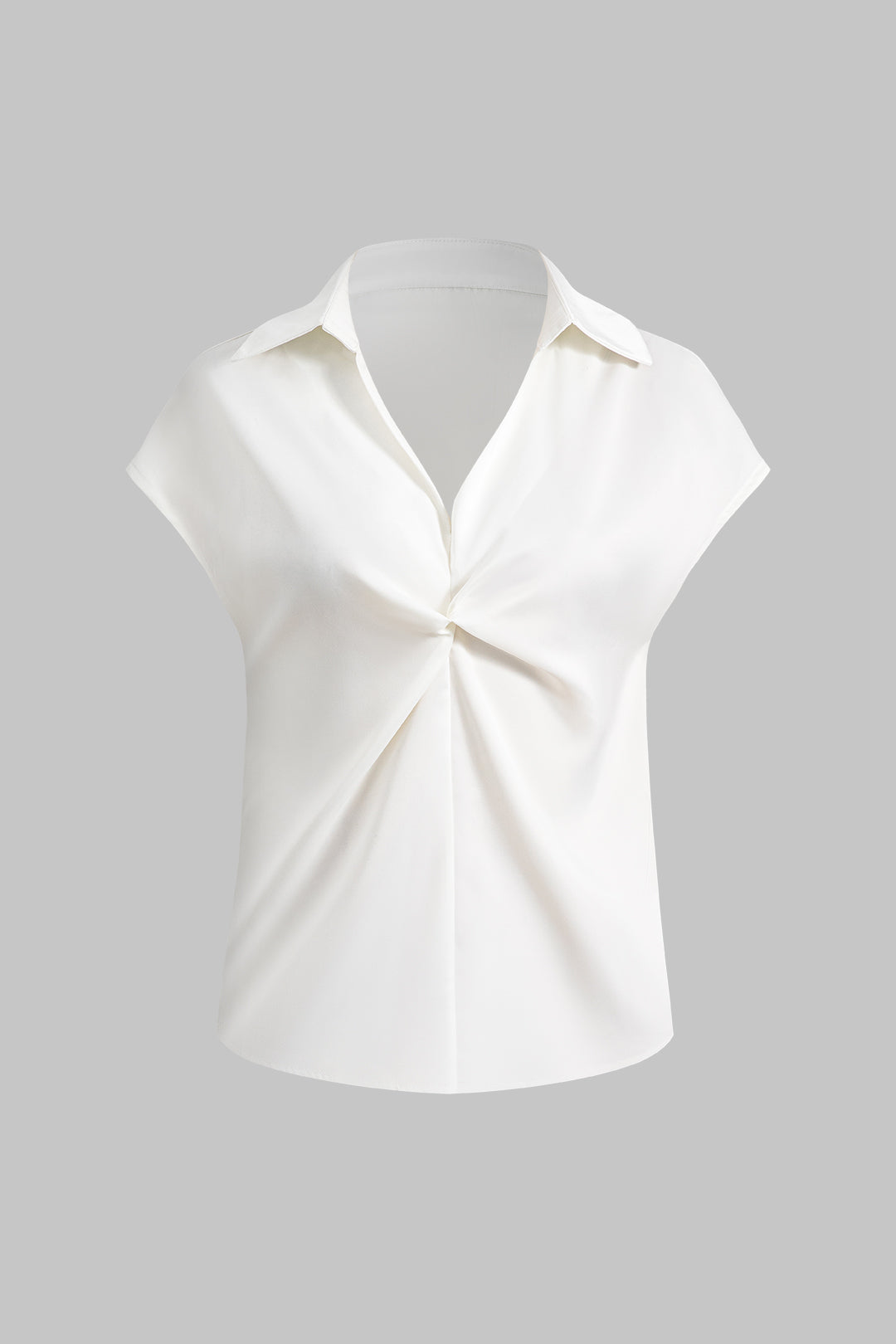 Twist Knot Short-Sleeve Shirt