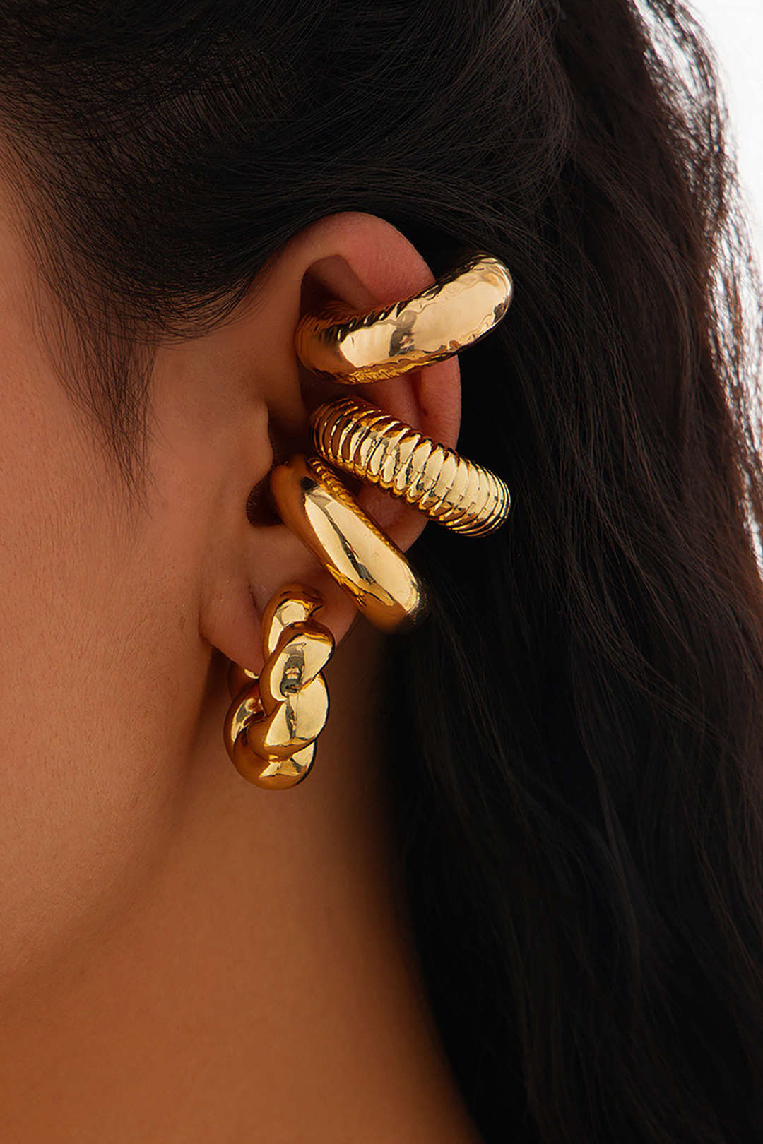 4pc Metal Earrings Set