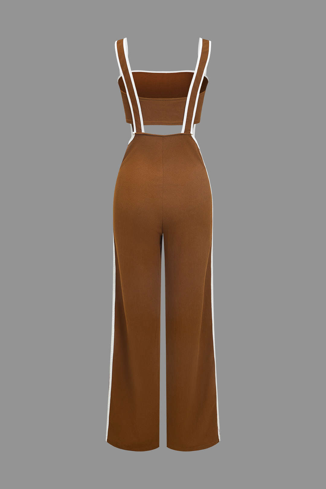 Contrast Trim Tube Top And Trouser Set