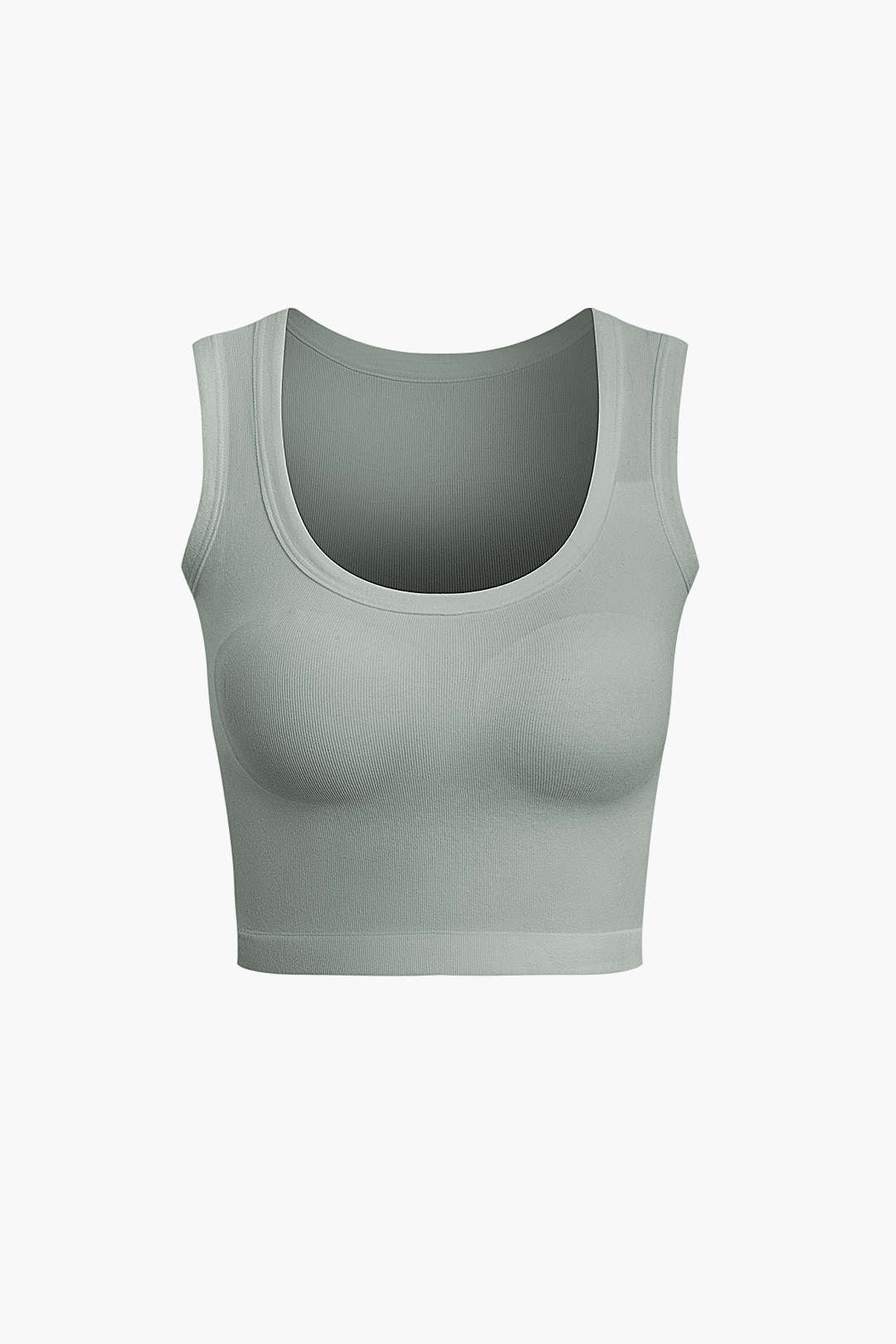 Basic Solid Crop Tank Top