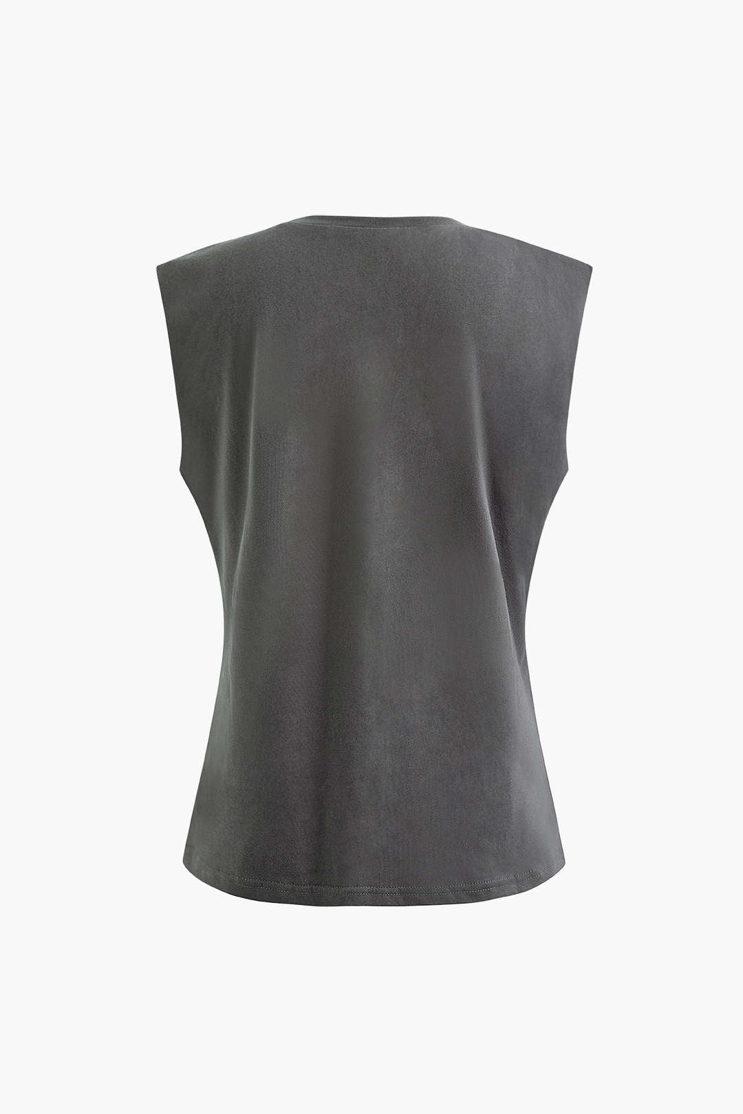 Basic Solid Sleeveless T-shirt