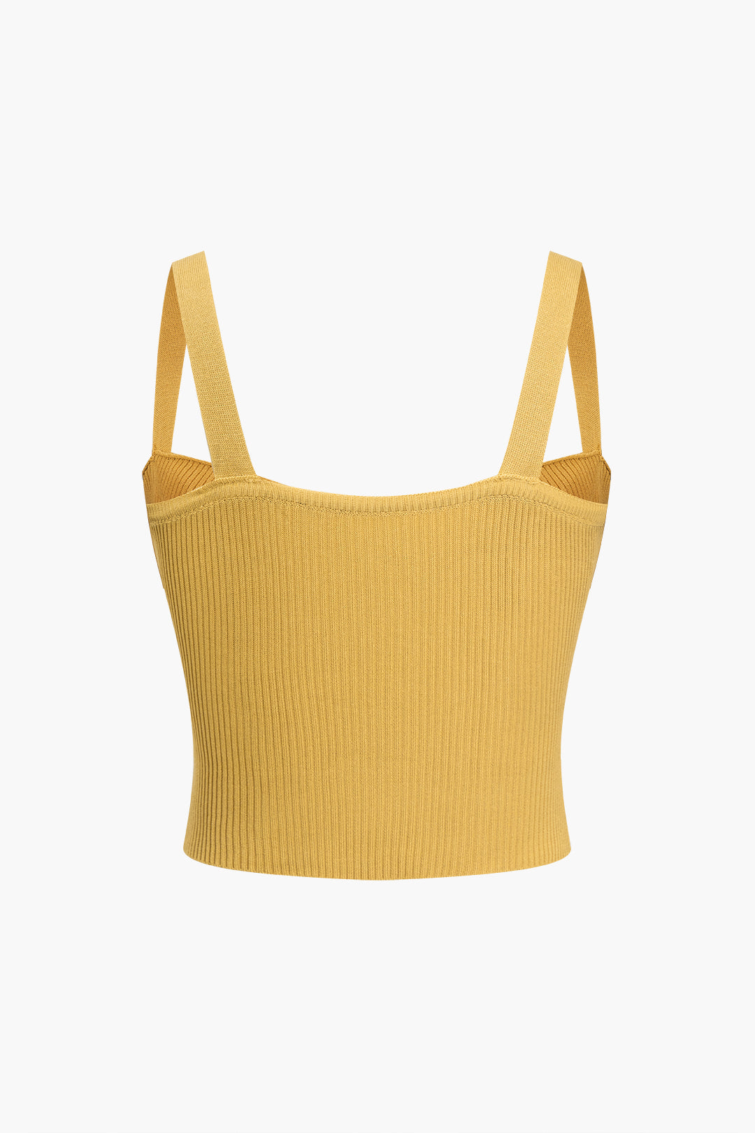 Knit Backless Bustier Slip Tank Top