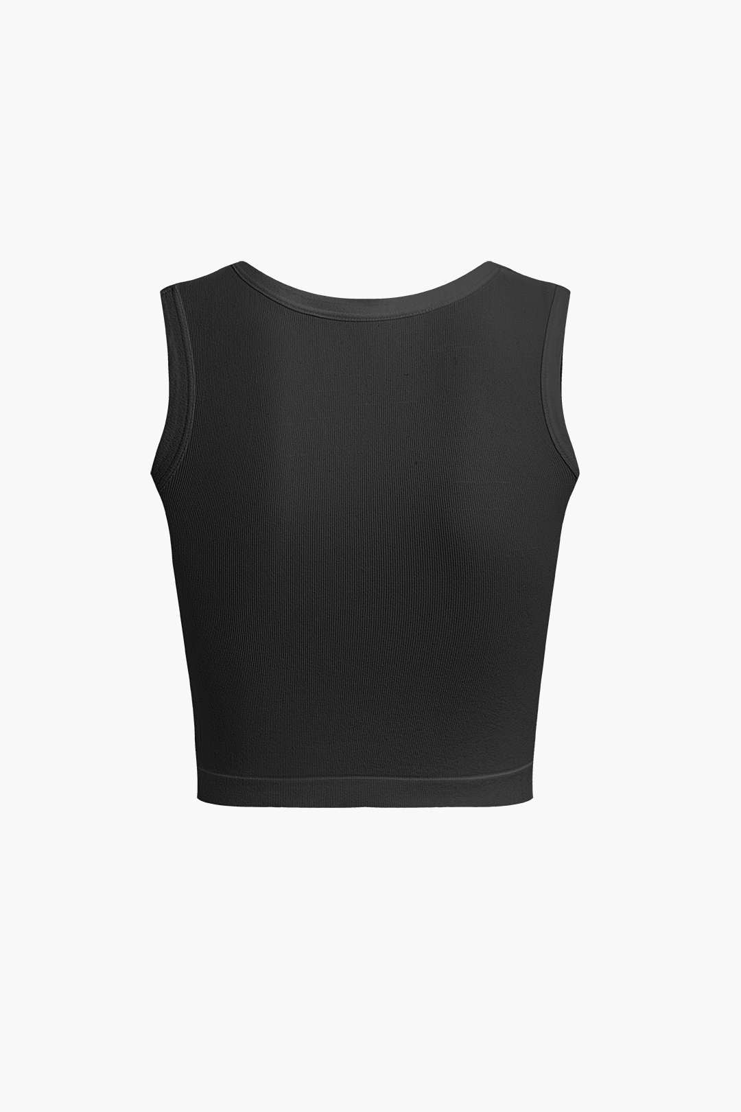 Basic Solid Crop Tank Top