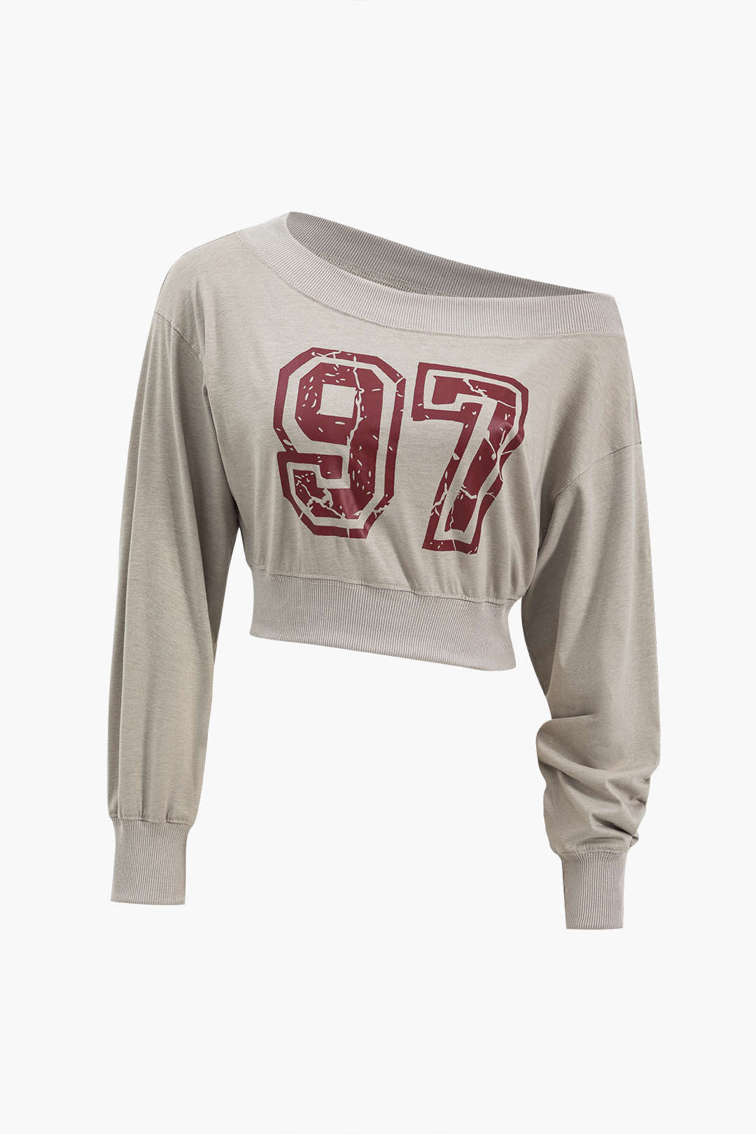 Digital Pattern Long Sleeve Sweatshirt