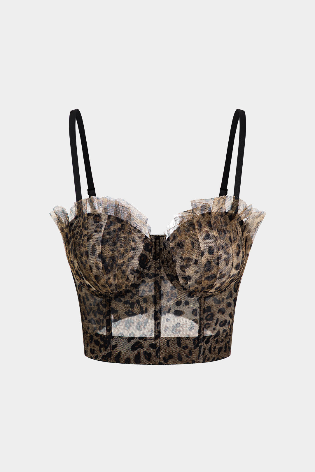 Leopard Print Cut Out Backless Slip Cami Top