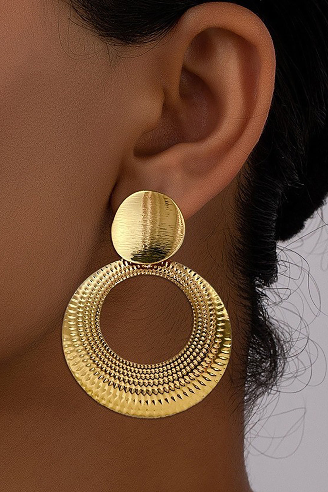 Geometric Round Earrings