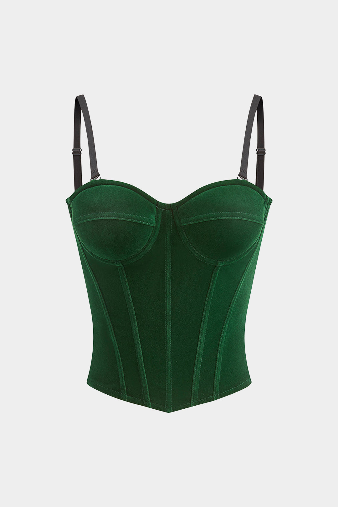 Velvet Slip Bustier Corset Waist Cami Top