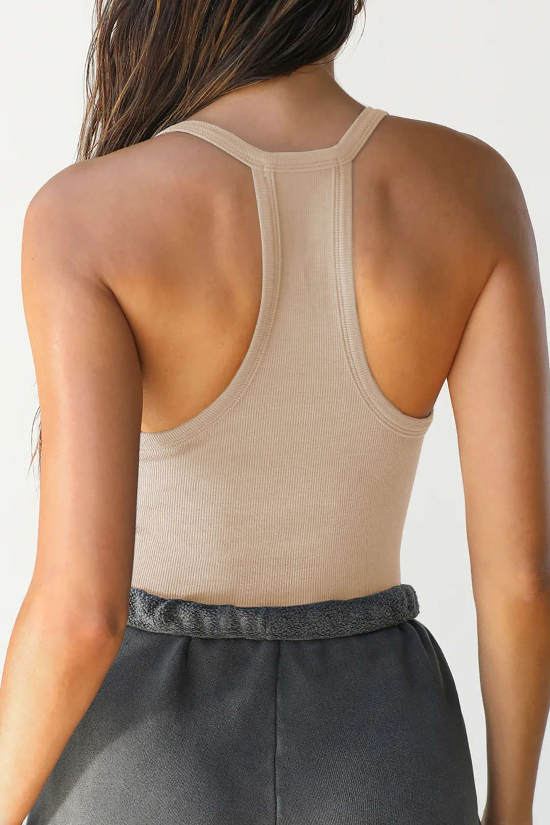 Basic Solid V-neck Tank Top