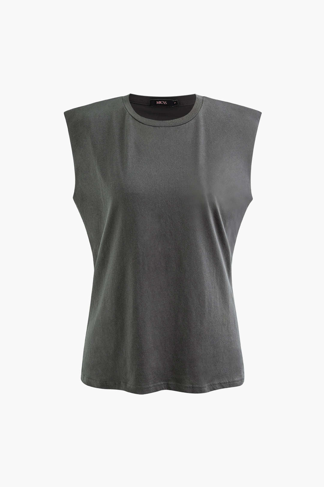 Basic Solid Sleeveless T-shirt