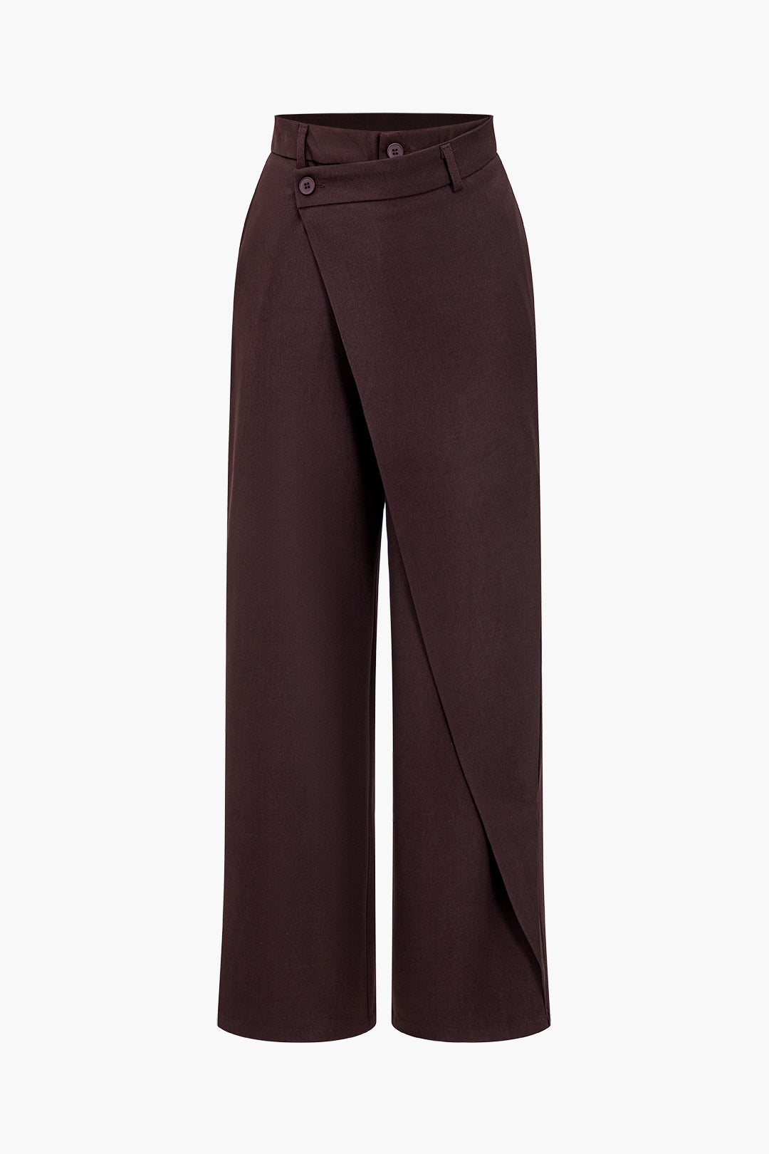 Solid Asymmetrical Trousers