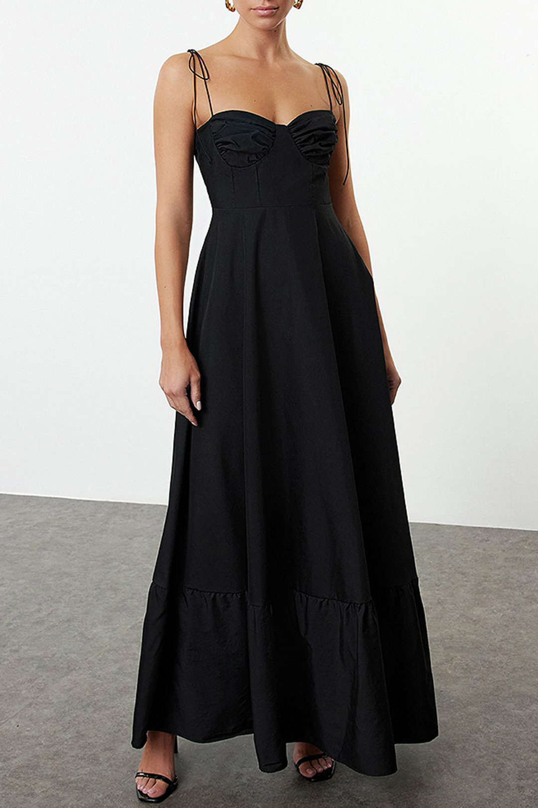 Layered Slip Chiffon Sleeveless Maxi Dress