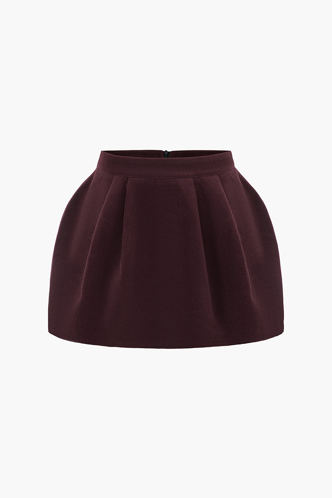 Tweed High Waist Ruched Skirt