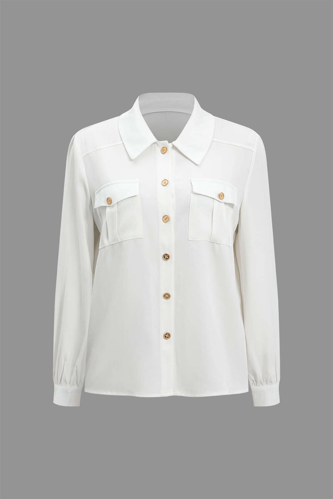 Button Pocket Long-Sleeve Shirt