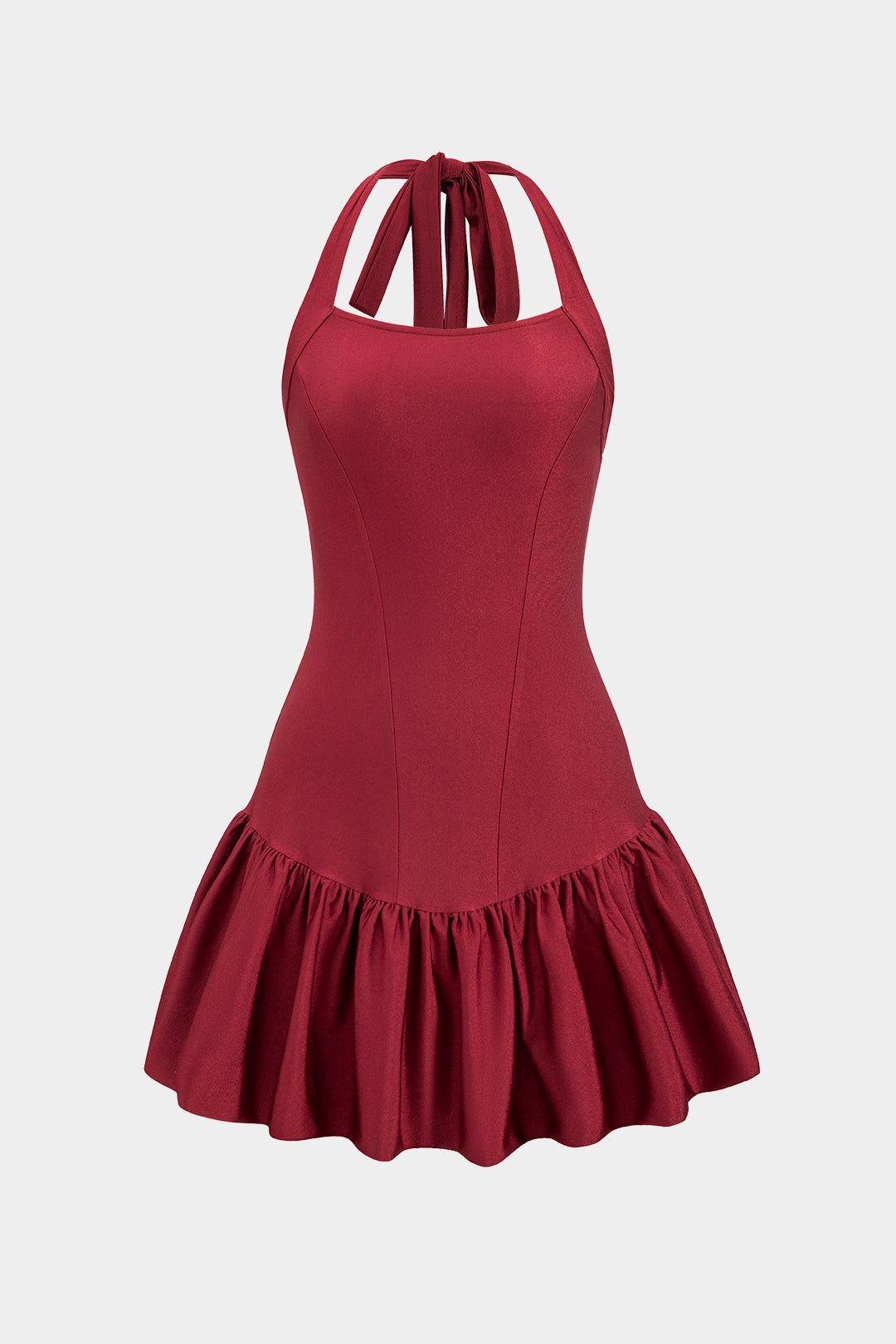 Tie-Up Backless Sleeveless Mini Dress