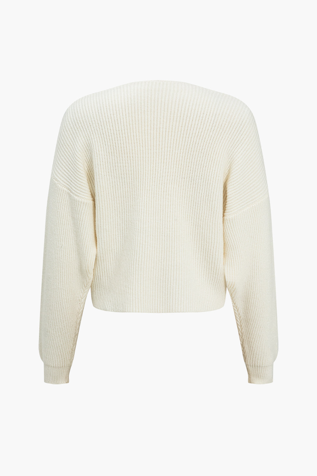 Sweater Crossed Long-Sleeve Top