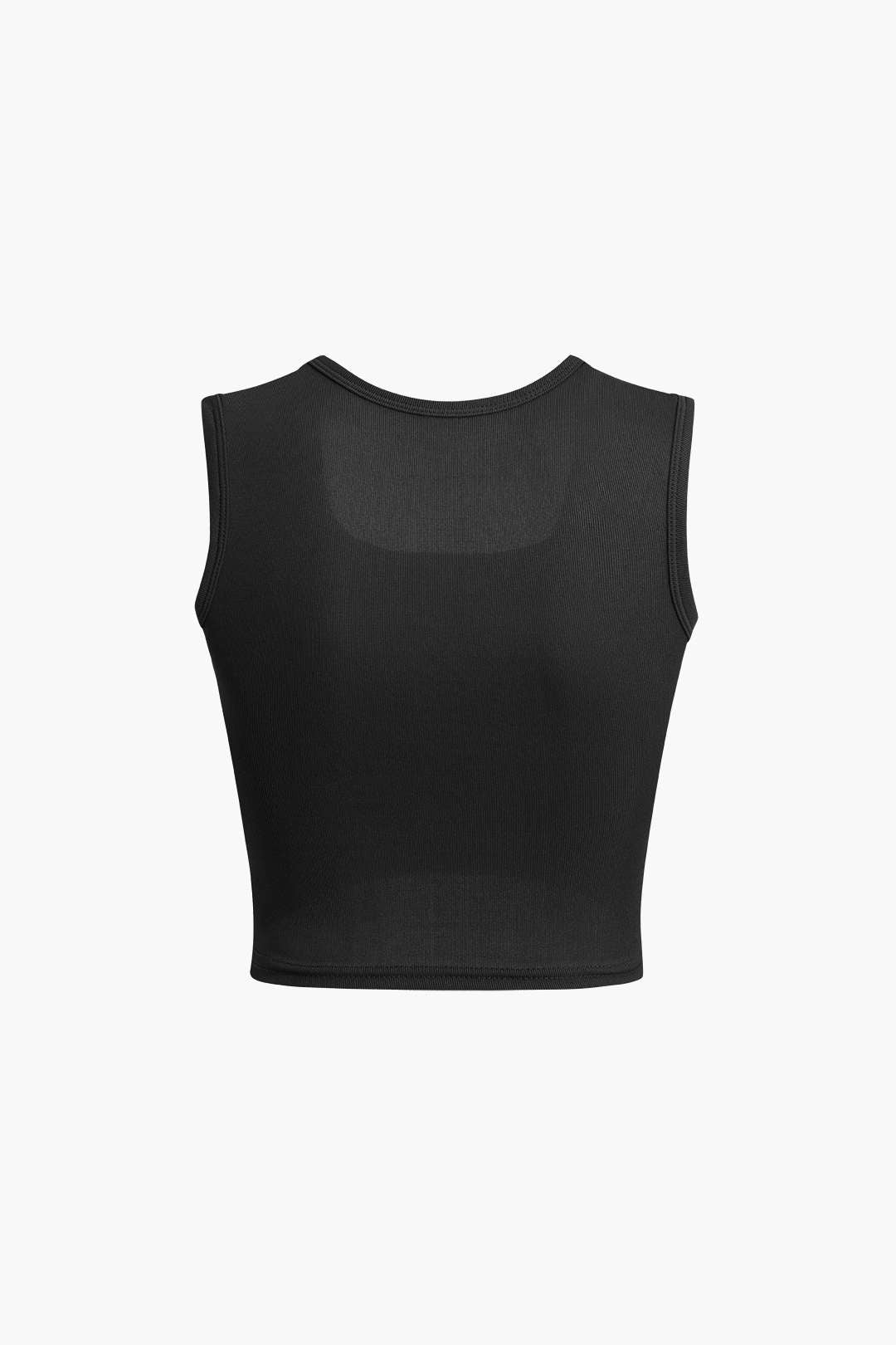 Basic Solid Square Neck Tank Top