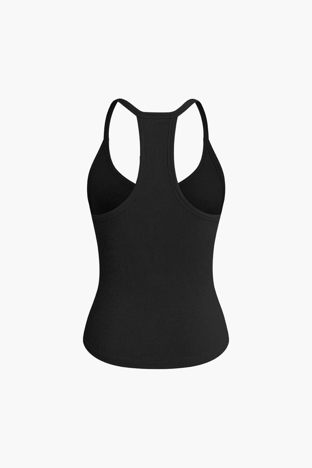 Basic Solid V-neck Tank Top