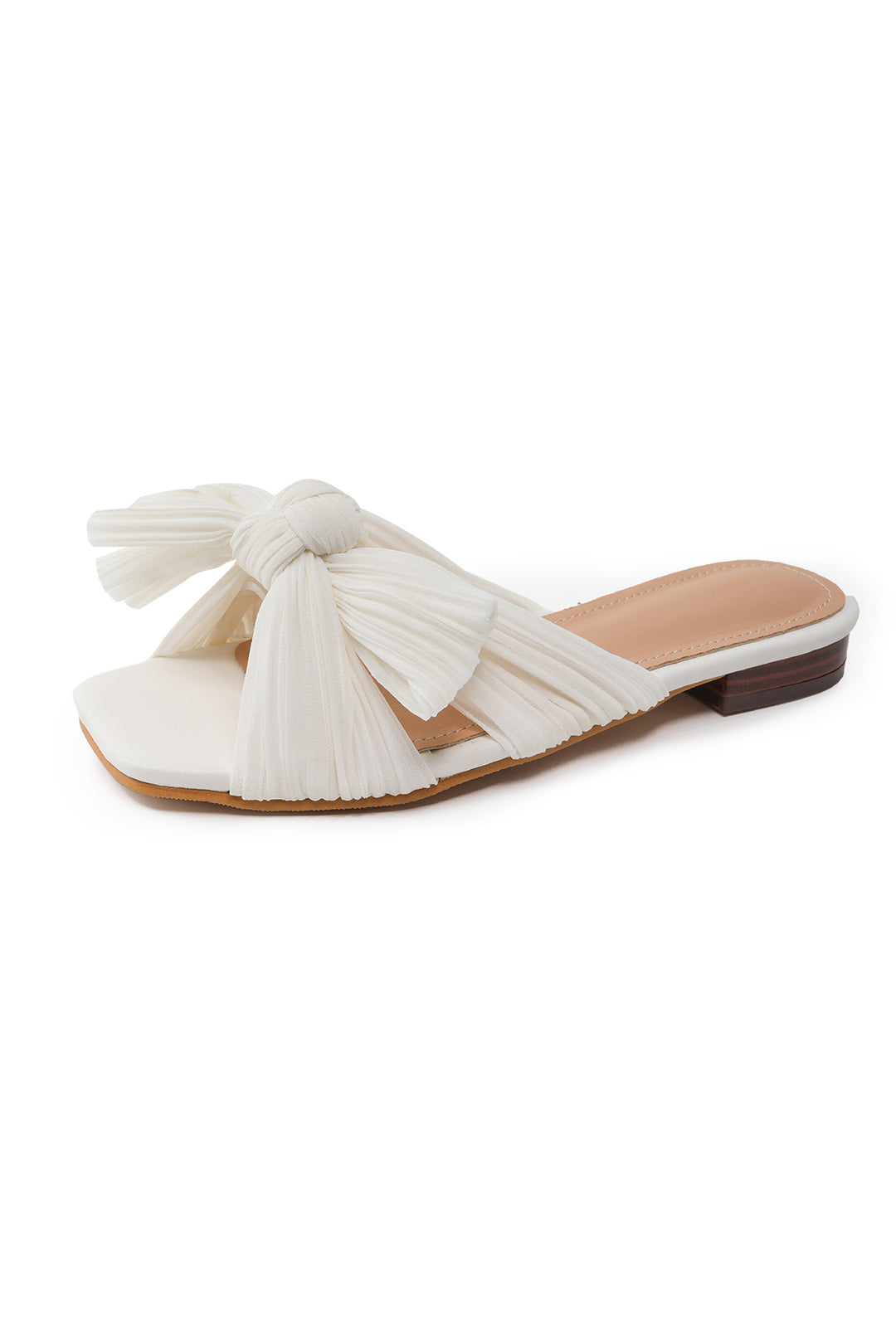 Bow Square Toe Sandals