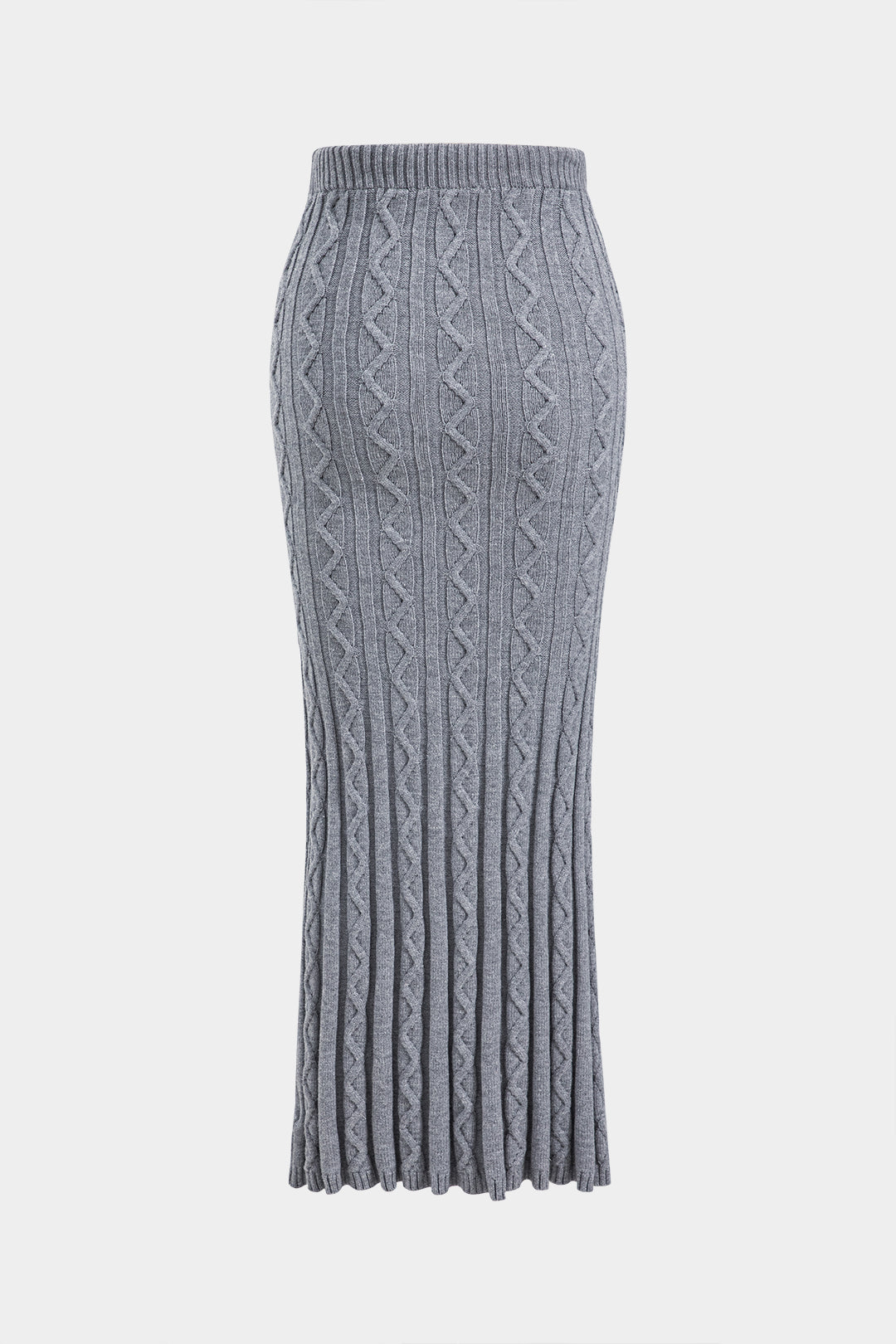 Knit Drawstring Tie-Up Skirt