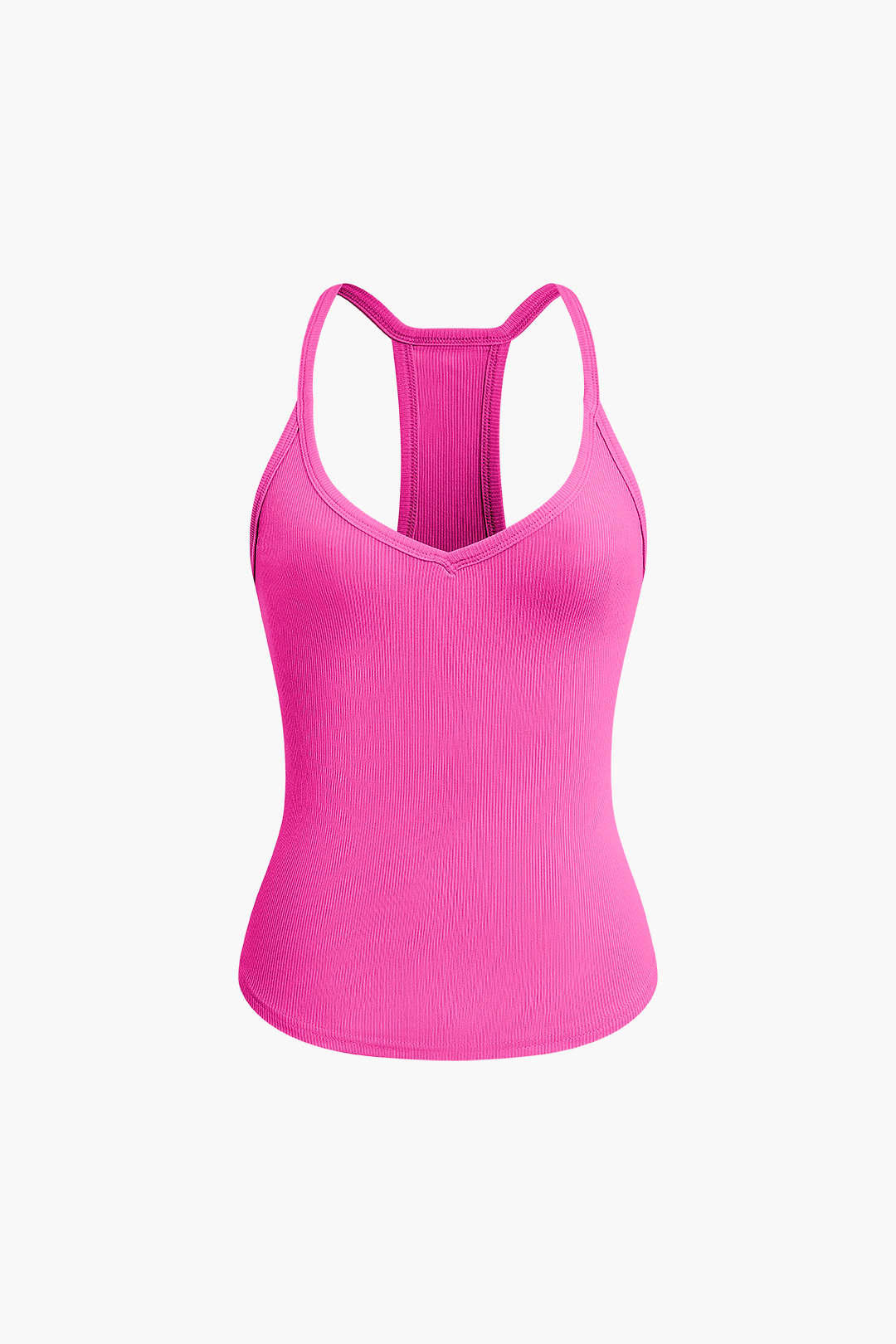 Basic Solid V-neck Tank Top