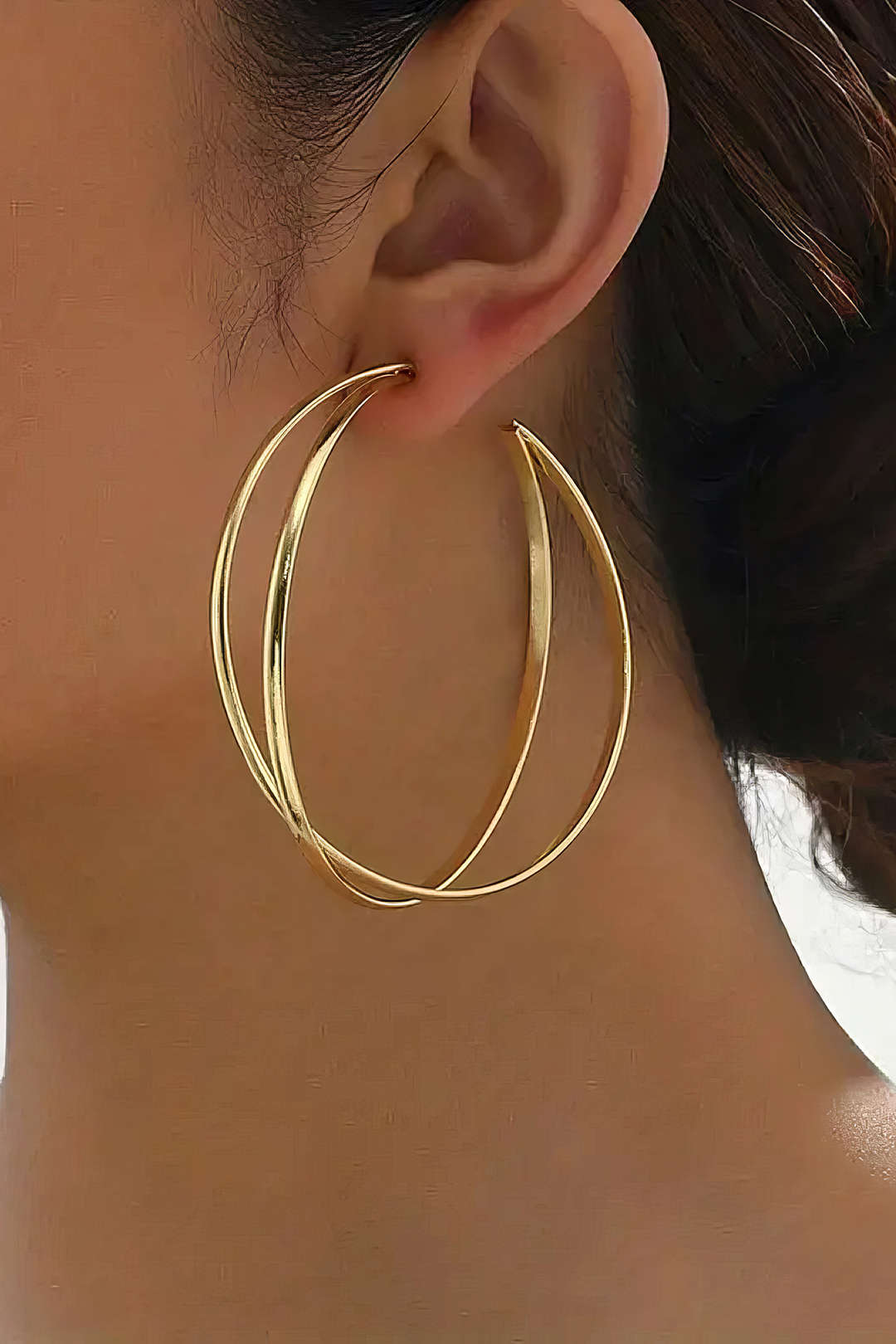 Metal Big Circle Earrings