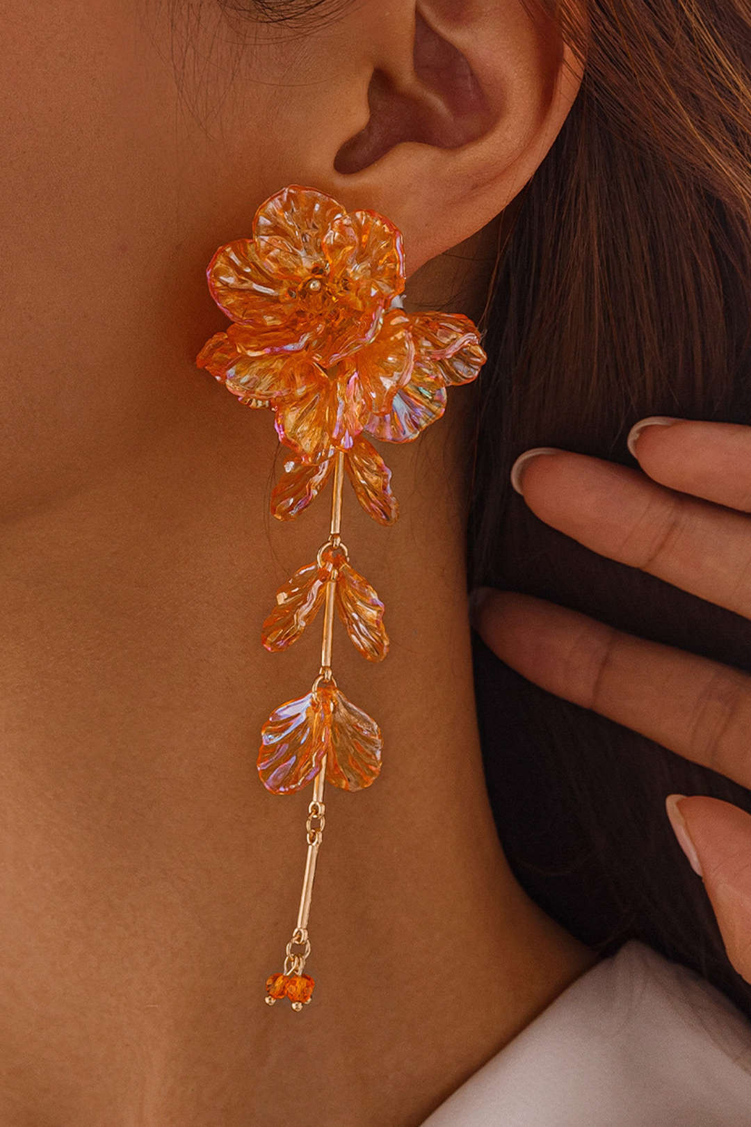 Floral Tassel Earrings