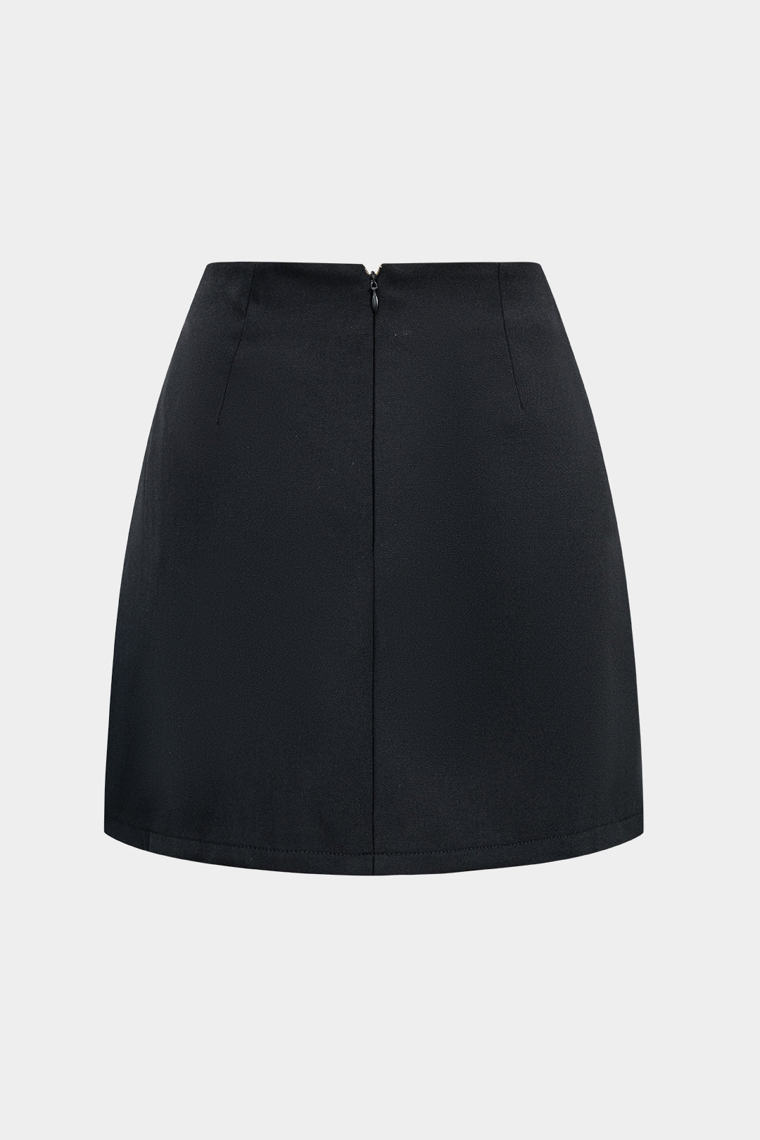 Asymmetrical Pleated High Waist Skirt