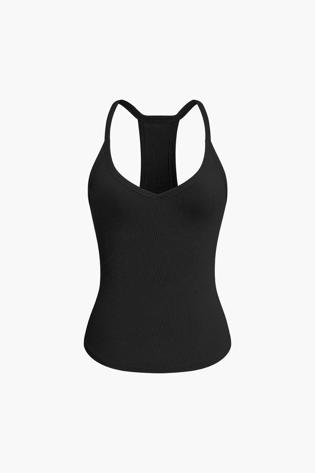 Basic Solid V-neck Tank Top