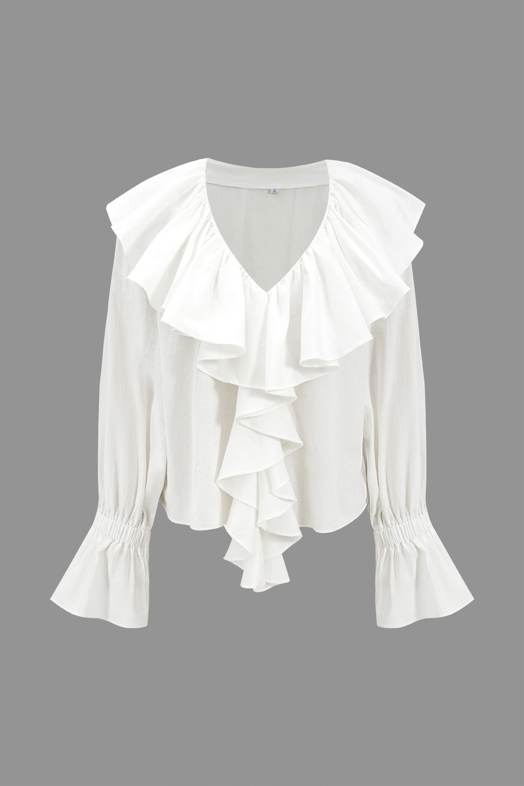 Ruffle Long-Sleeve Shirt