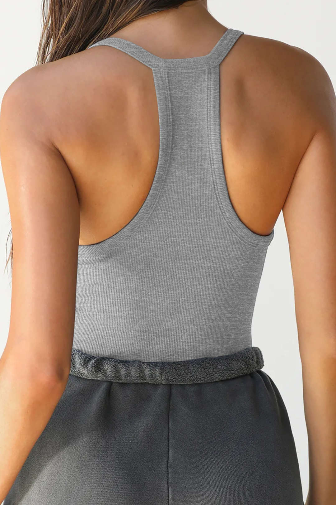 Basic Solid V-neck Tank Top