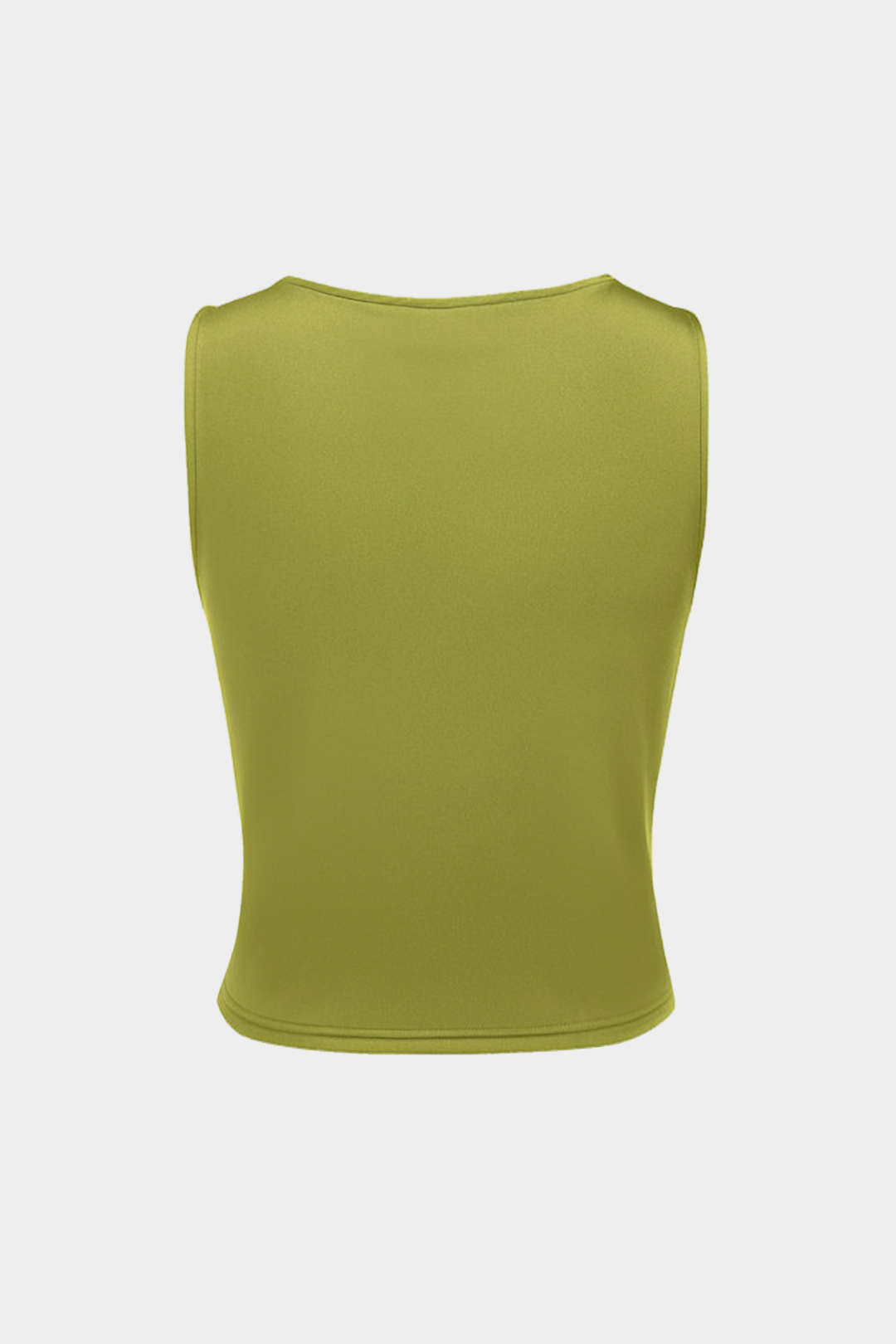 Ruched Asymmetrical Sleeveless Tank Top