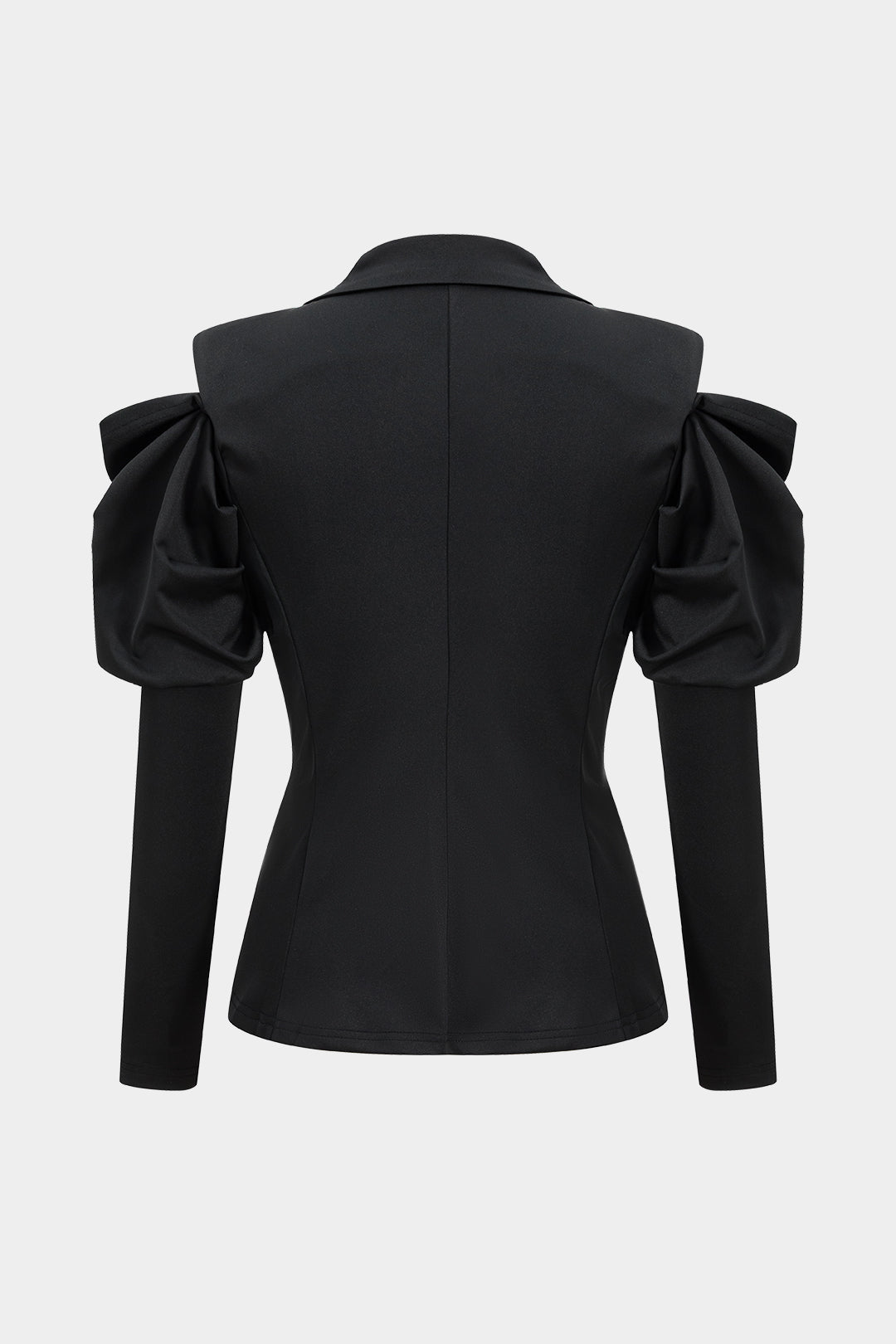 Cut Out Notched Lapel Blazer