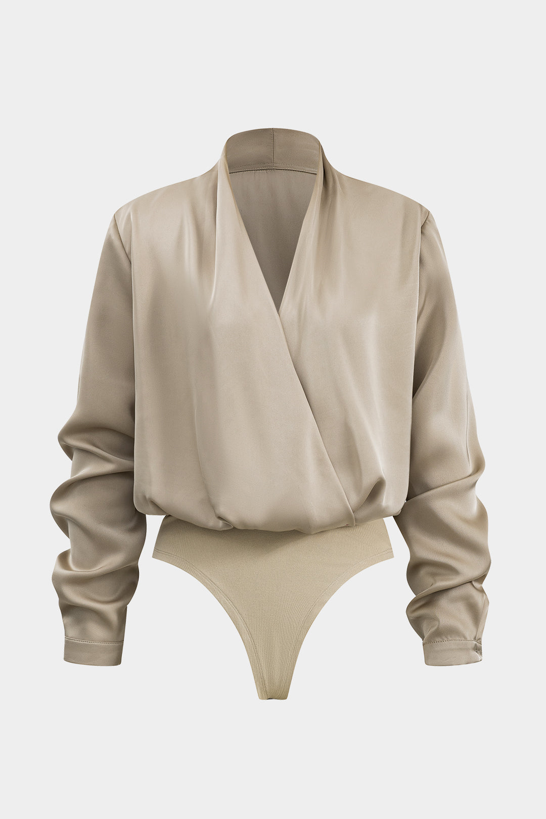 Basic Satin Long Sleeve Bodysuit