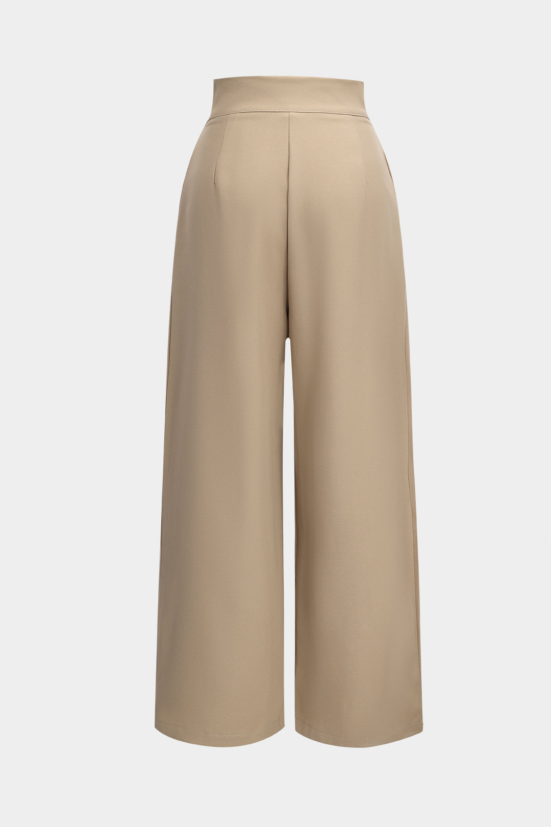 Wide Leg Pleated Trousers