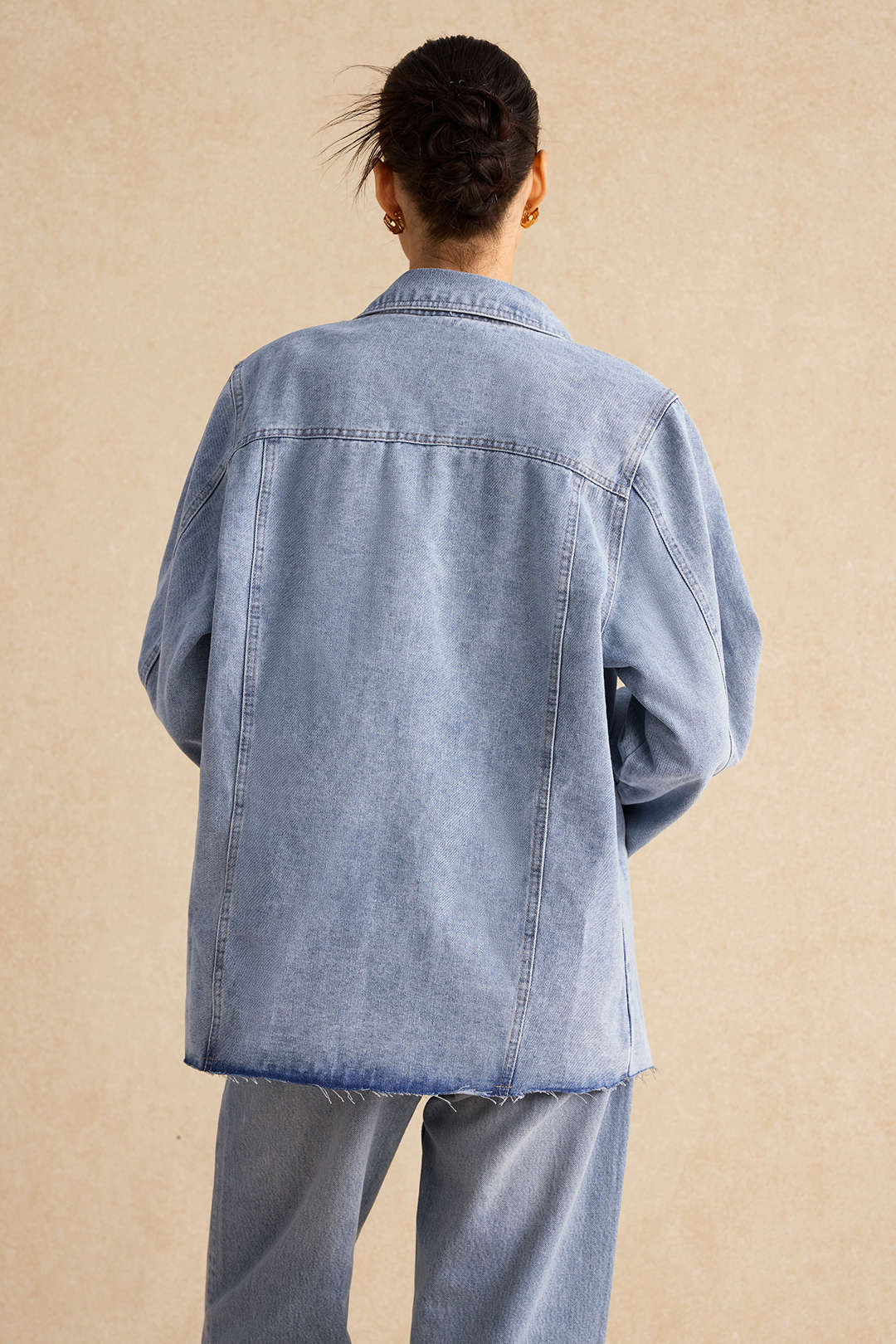 Denim Pocket Buttons Long Sleeve Outerwear