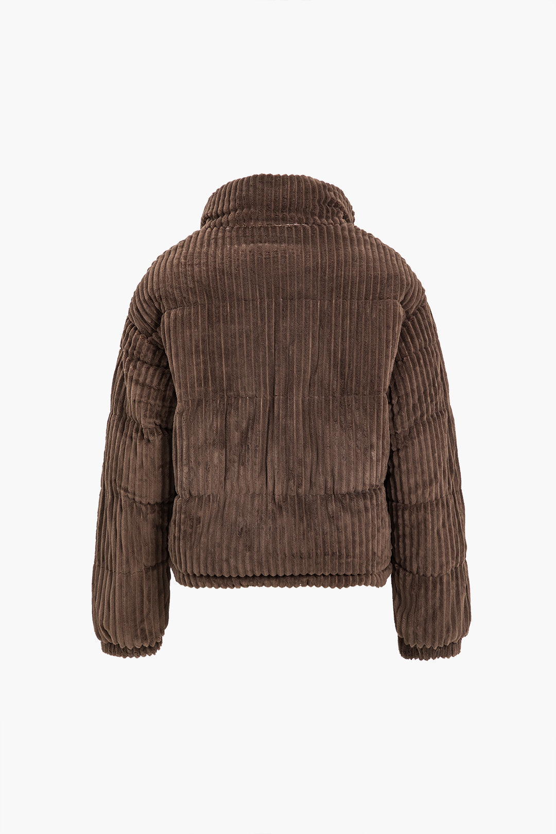 Zipper Corduroy Puffer