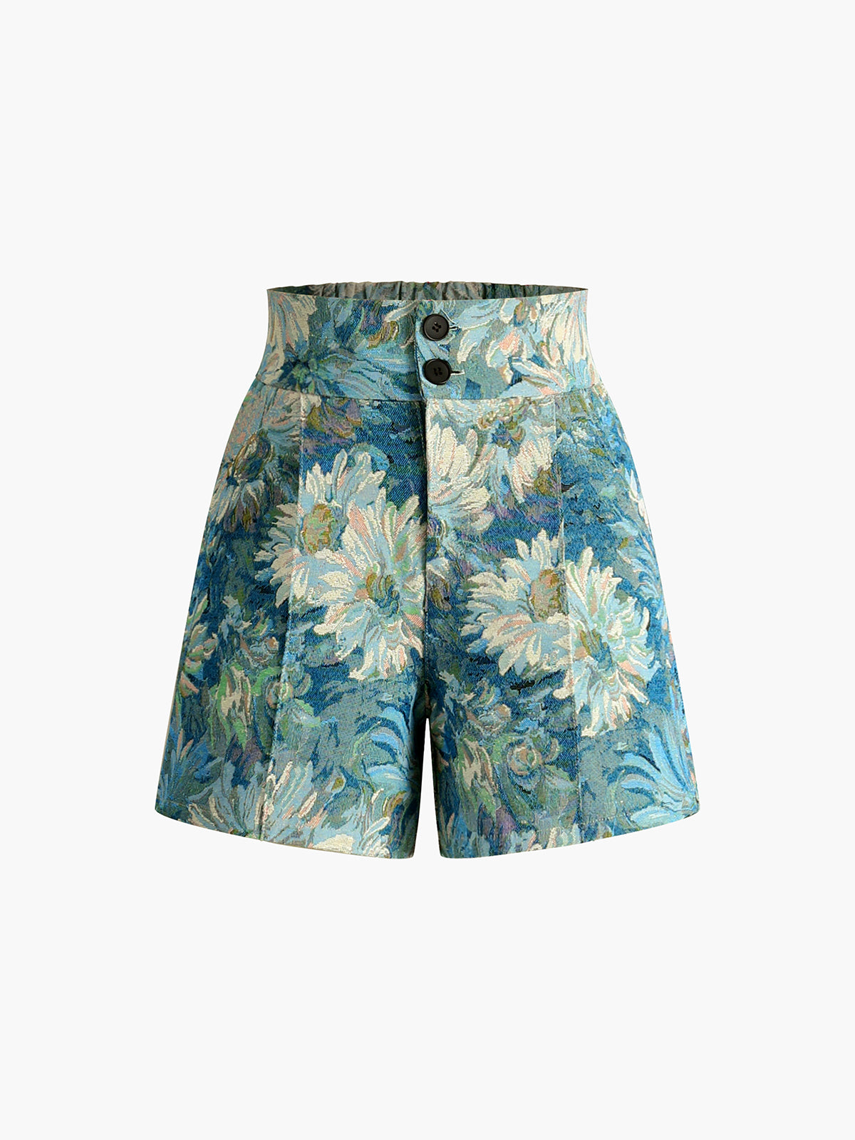 Monet Garden High Waist Shorts