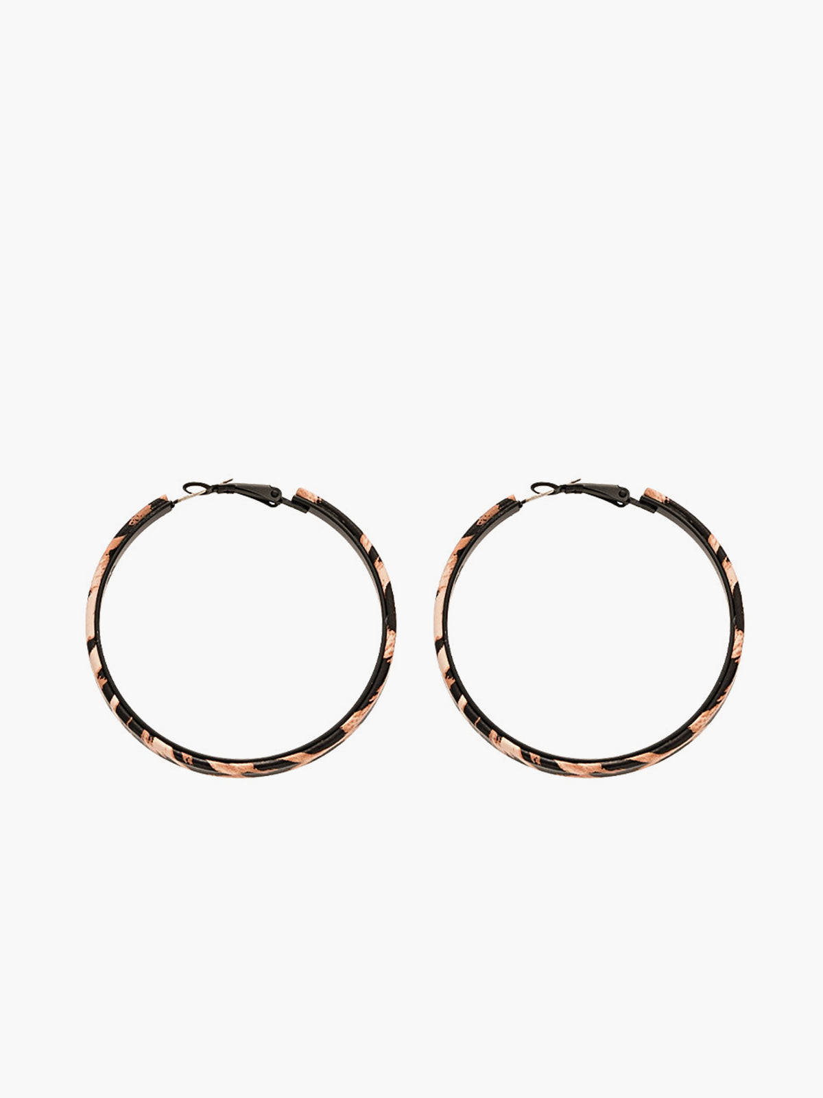 Leopard Printed Hoop Earrings