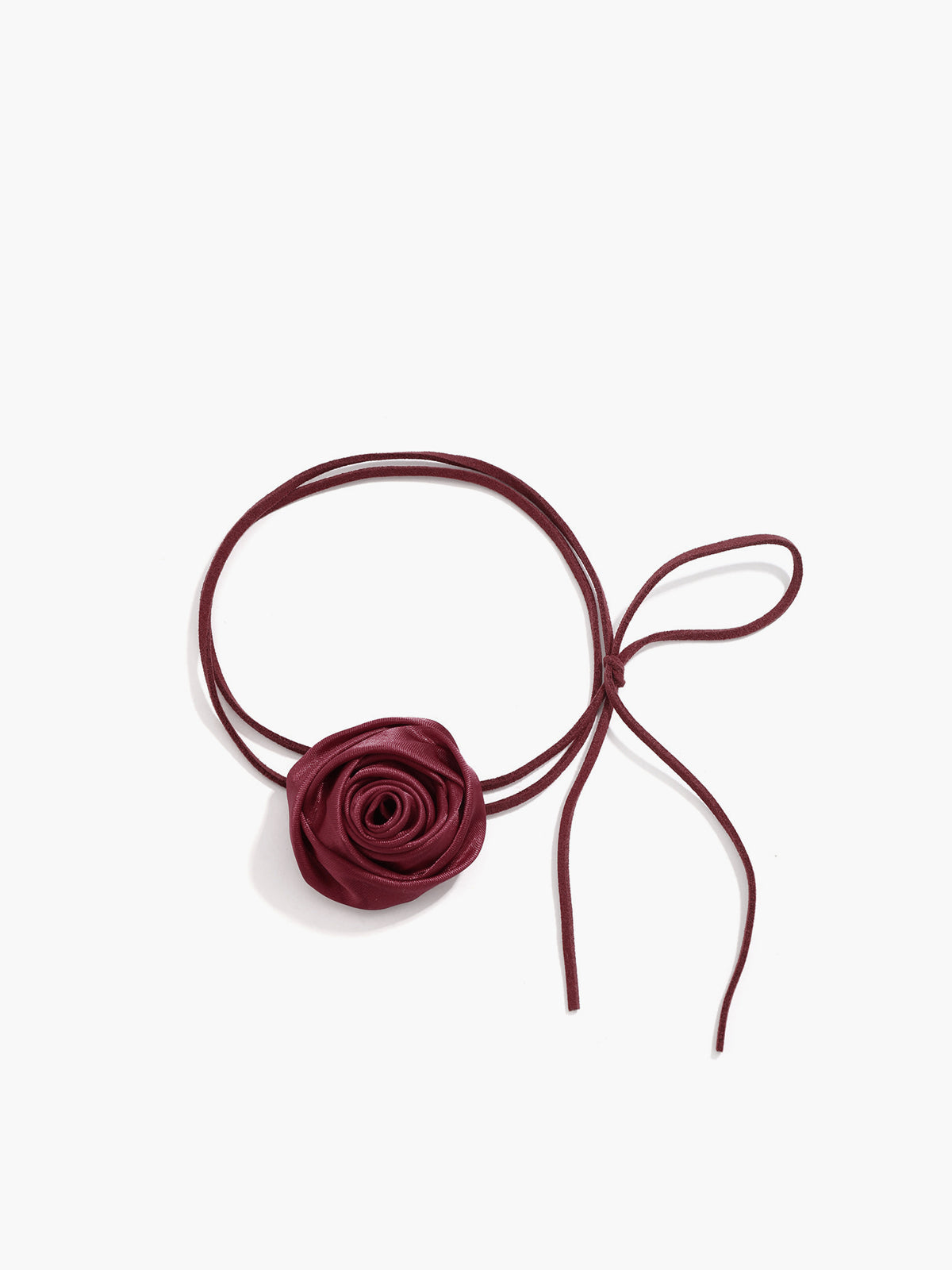 Rose Bud Knotted Choker Necklace