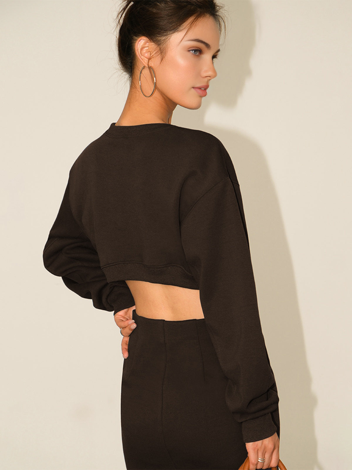 Cutout Backless Long Sleeve Dress