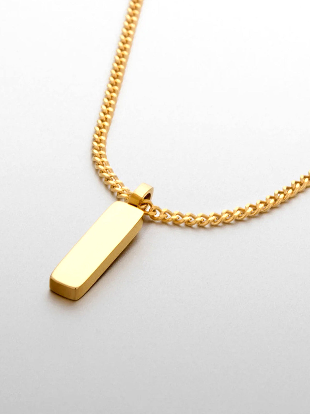 Golden Strip Pendant Necklace