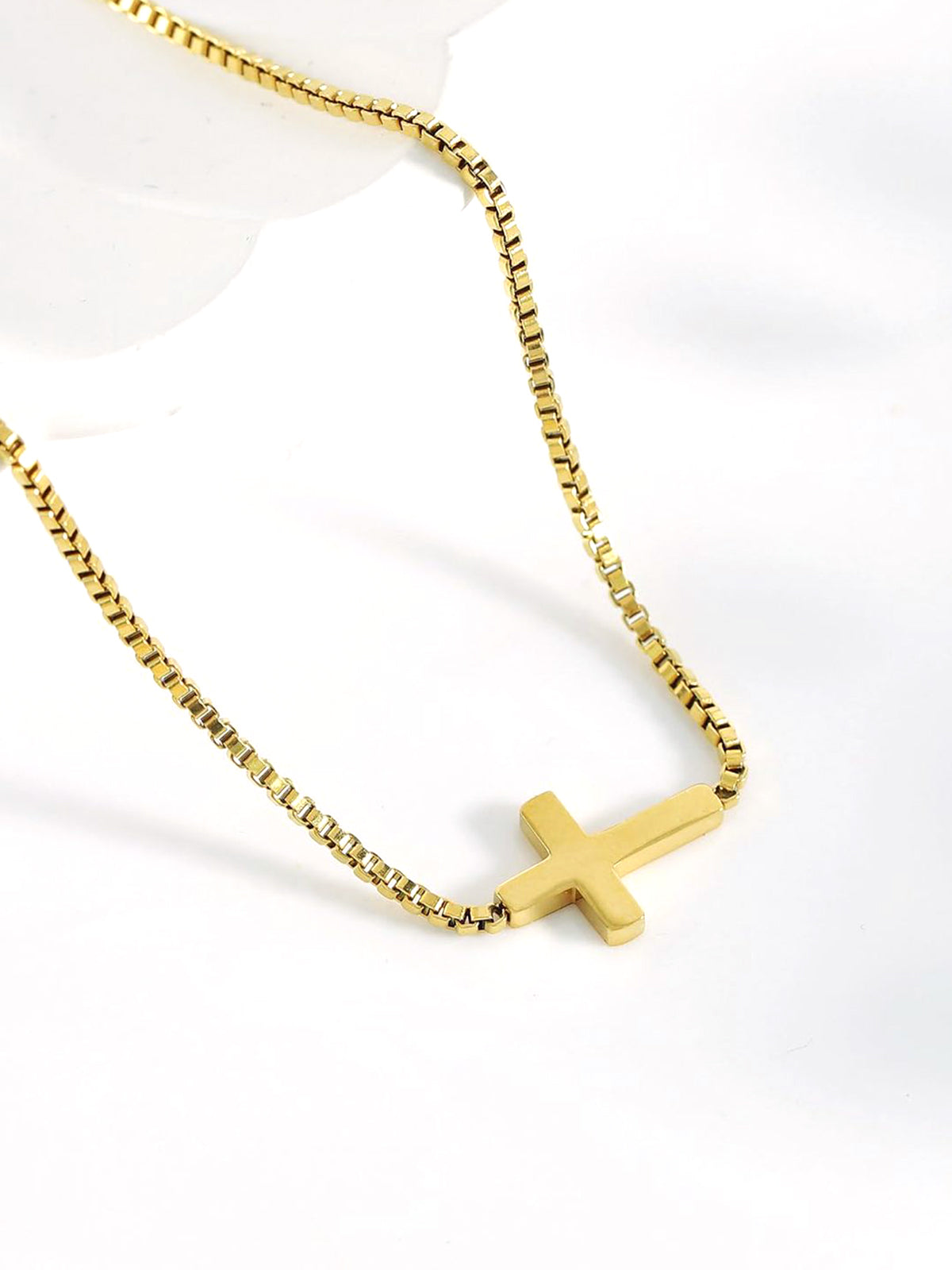 Mini Cross Pendant Necklace