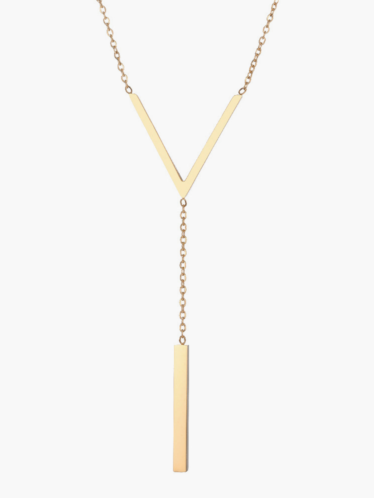 Geometric Pendant Chain Necklace