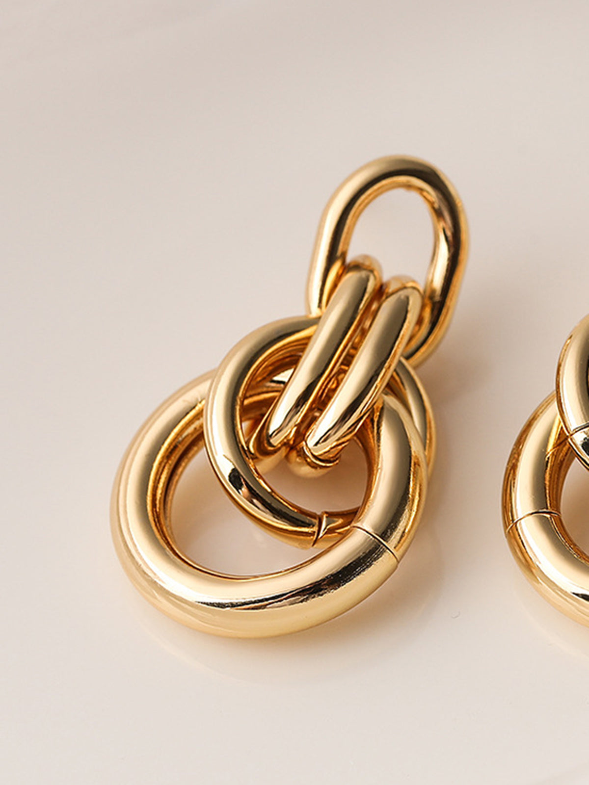 Knot Chunky Hoop Earrings