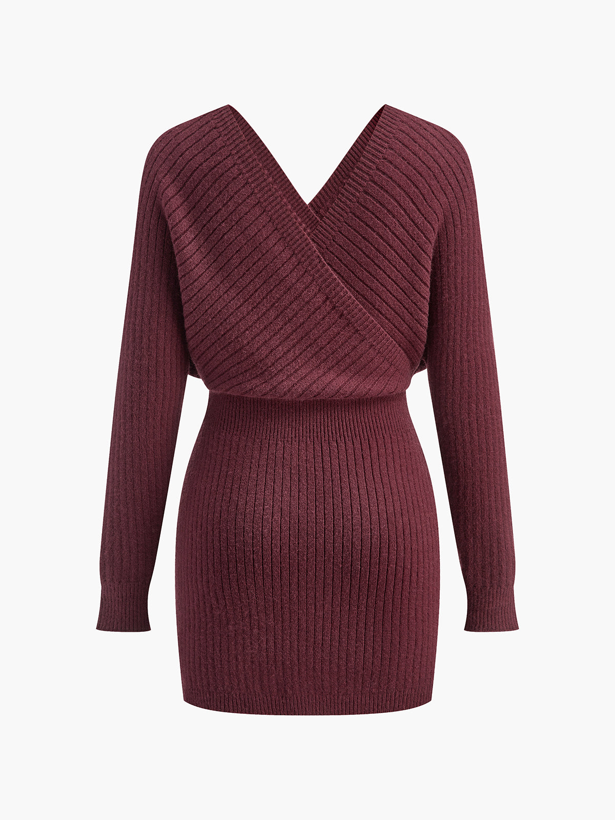 Criss Cross Cinched Sweater Dress