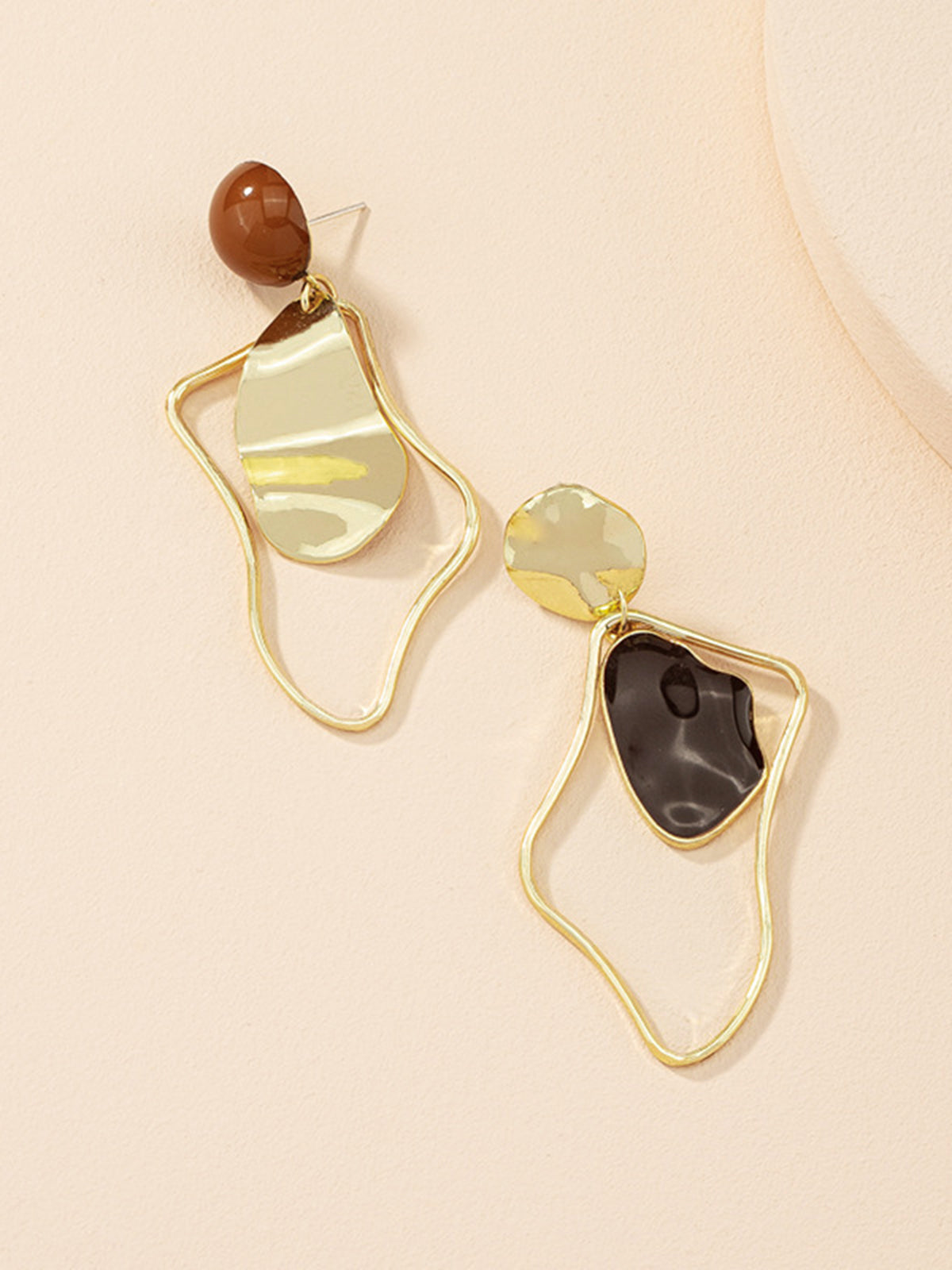 Irregular Stud Drop Earrings