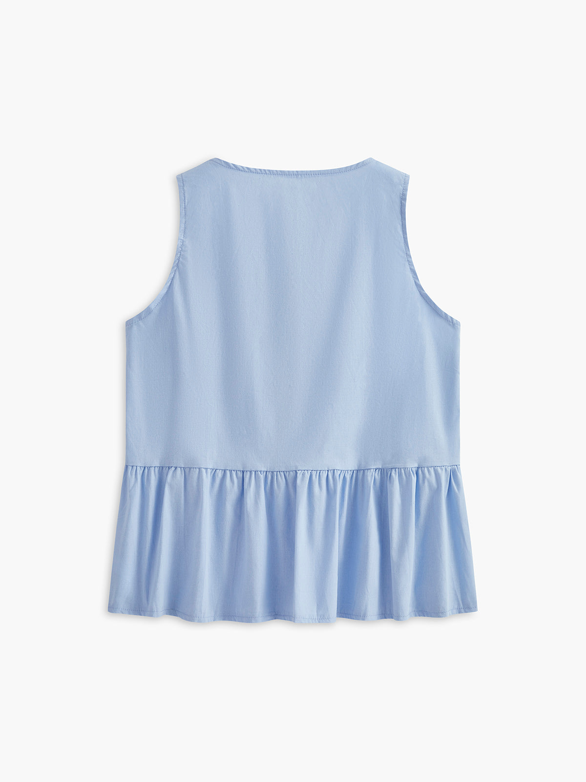 Bow-Front Panel Pleated Blouse