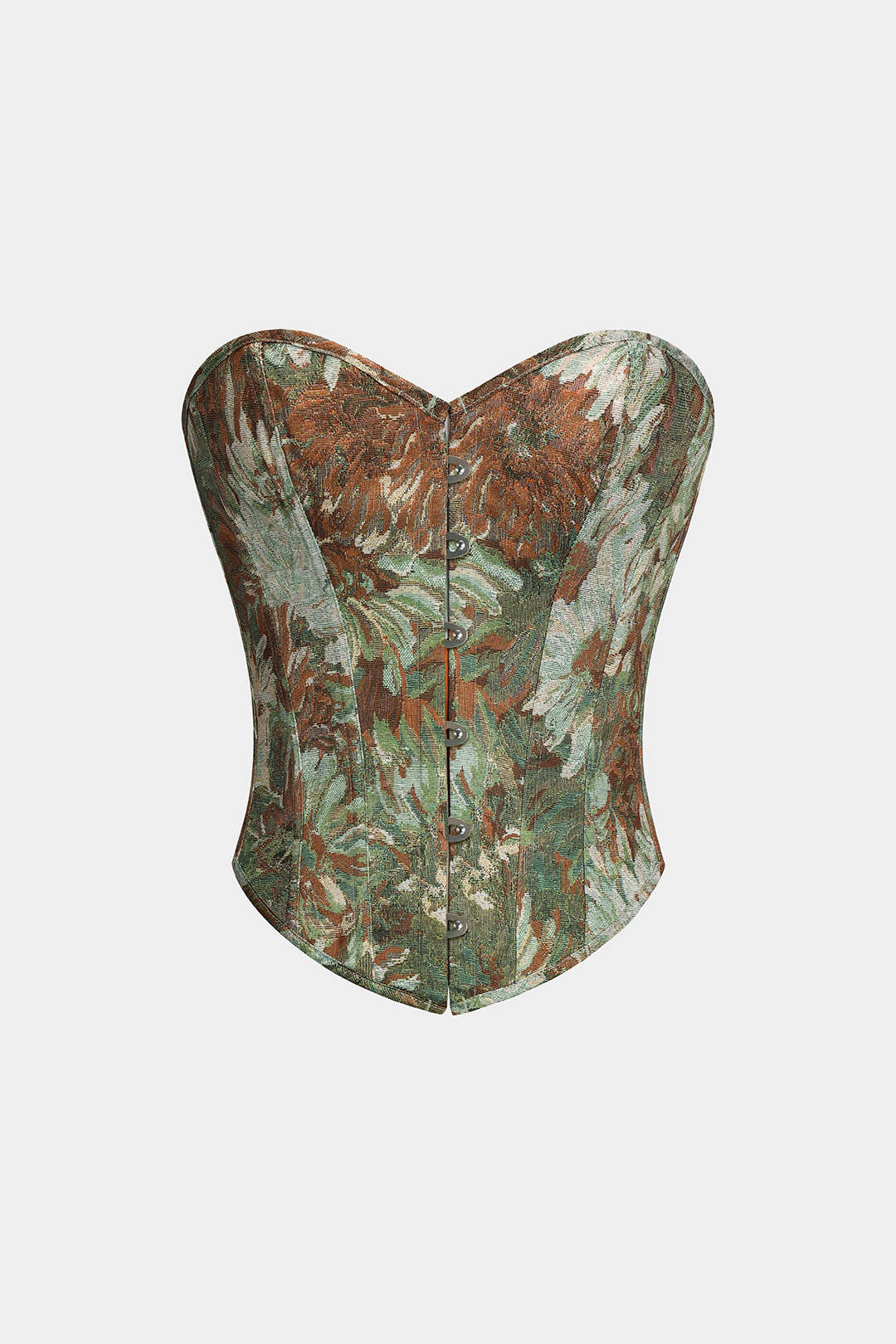 Floral Print Strapless Tie Back Tube Top