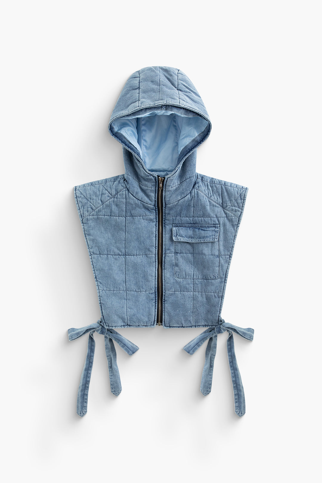 Hooded Tie Vest