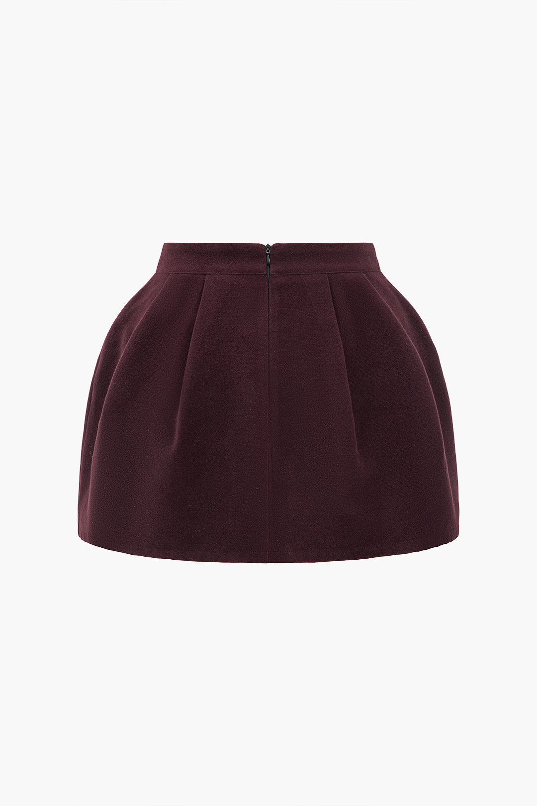 Tweed High Waist Ruched Skirt